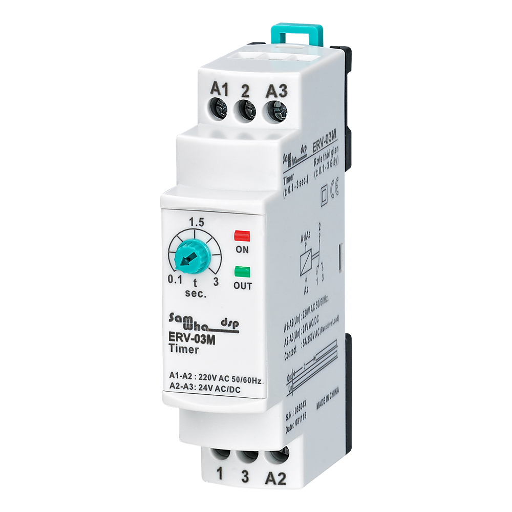 Shelly Relay Module - Samwha-Dsp ERV-XXM オフ遅延時間リレー電子調整可能