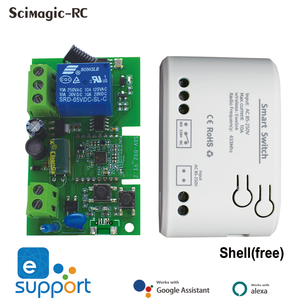 Home Automation Ideas - スマートスイッチ,wifi,タイマー,モデル化1チャンネル,AC 250-32v ac 85-v,Alexa GoogleHomeと互換性があります