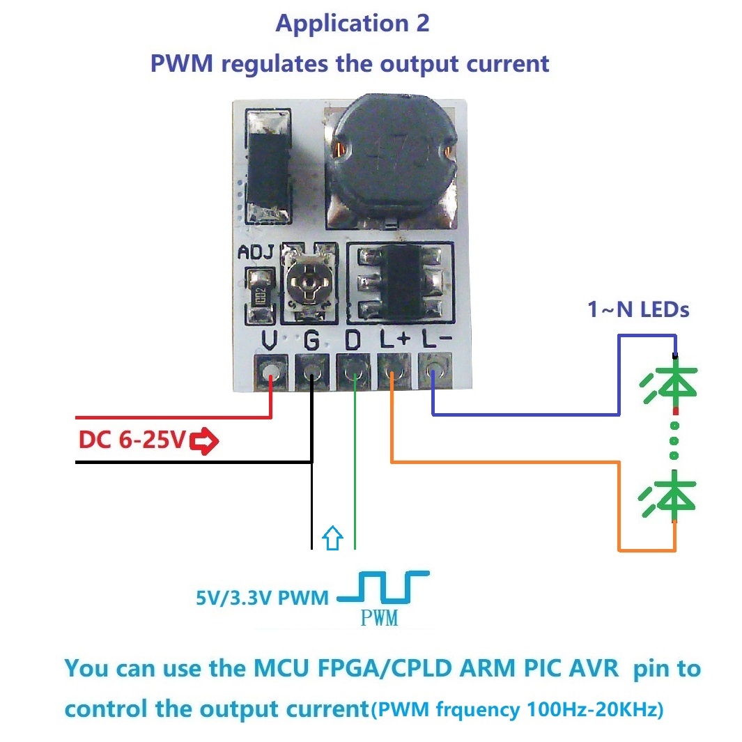 Home Automation Arduino - 調整可能なpwmドライバーモジュールarduino用、LED調光制御ボード、定電流ドライバー、esp32、dc 12v、24v、0-910ma