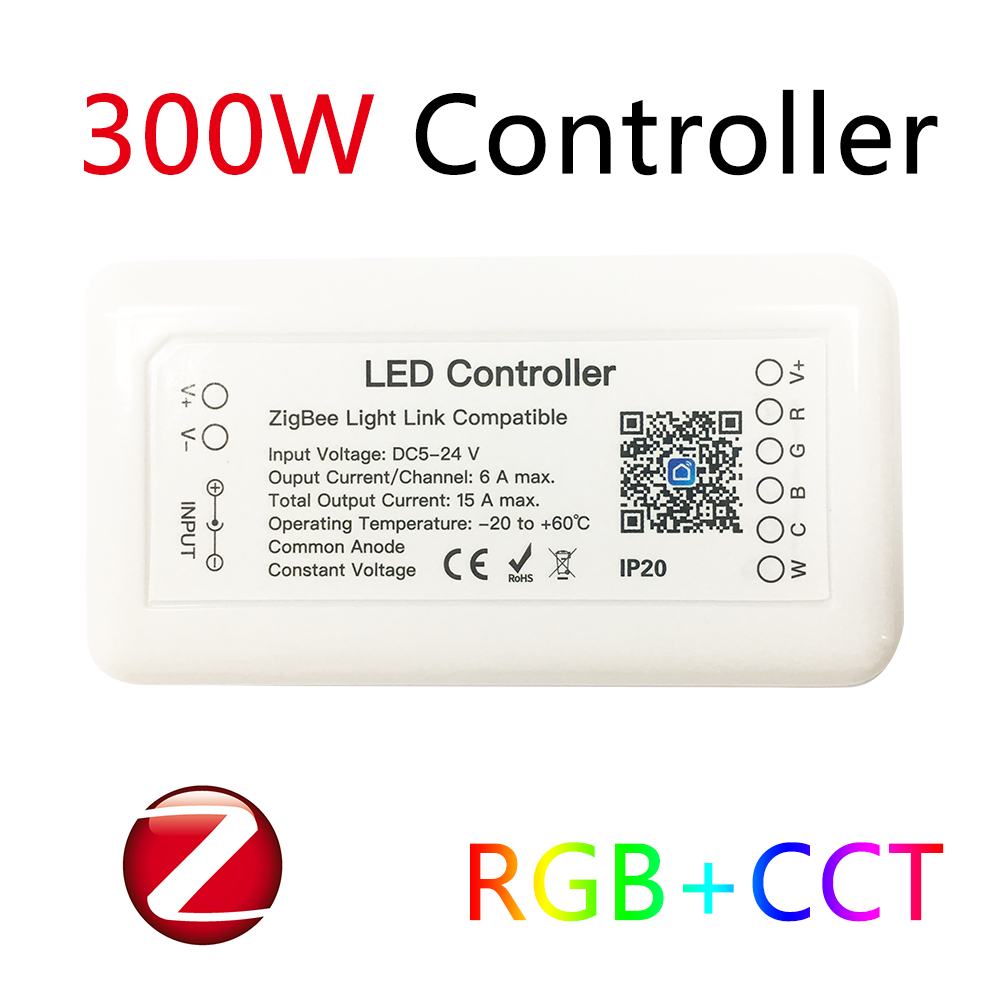 Zigbee Coordinator Stick - スマートLEDコントローラー,RGB,CCT,DC12-24Vピン,alexa,Googleアシスタントで動作