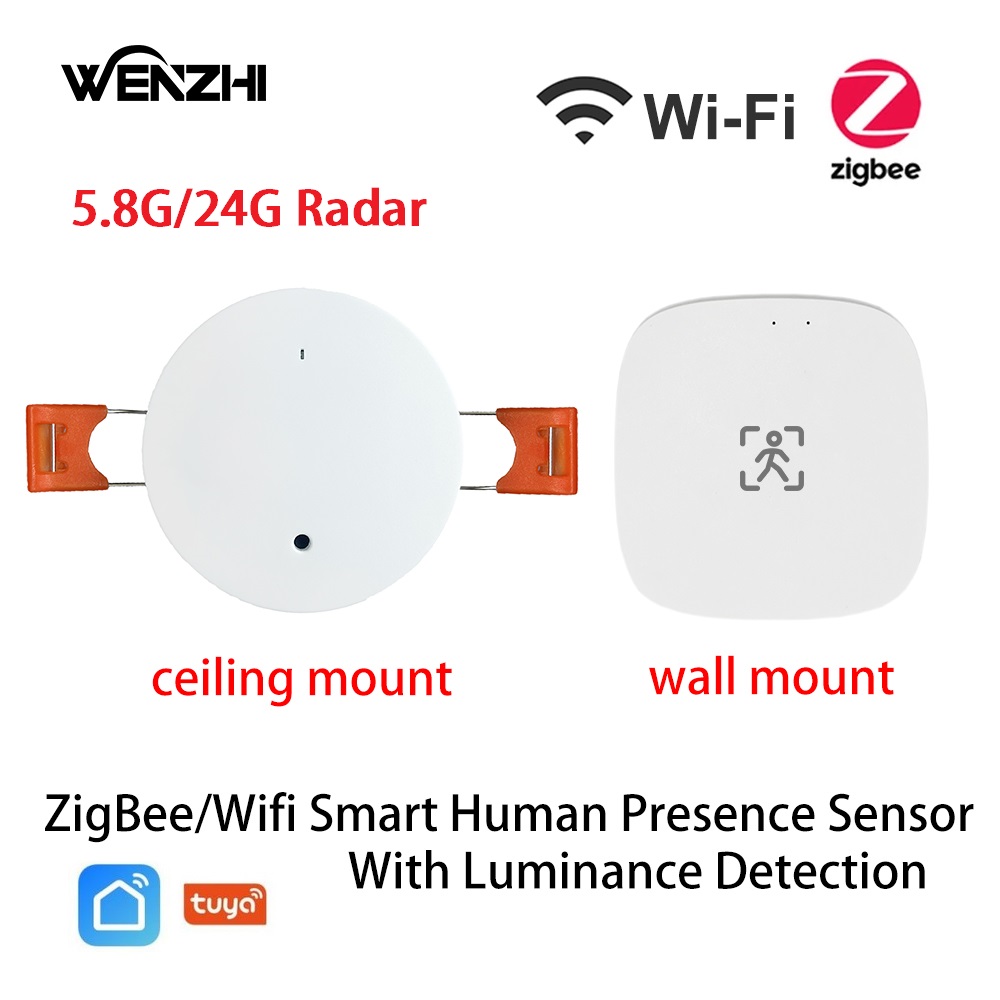 Home Automation Ideas - ZigBee Wifi MmWave 人間存在モーションセンサー輝度/距離検出 5/110/220V Tuya