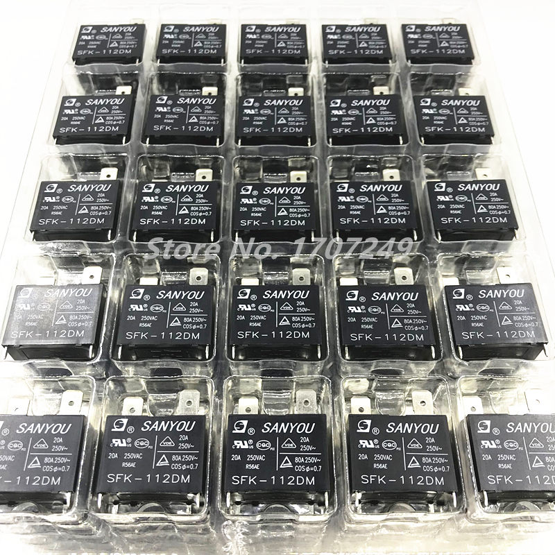 Shelly Relay Module - エアコンリレーリレーSRk 112dm 12vdc 20a 250vac 4ピンSFK-112DMリレーモジュール5個-50個新品オリジナル