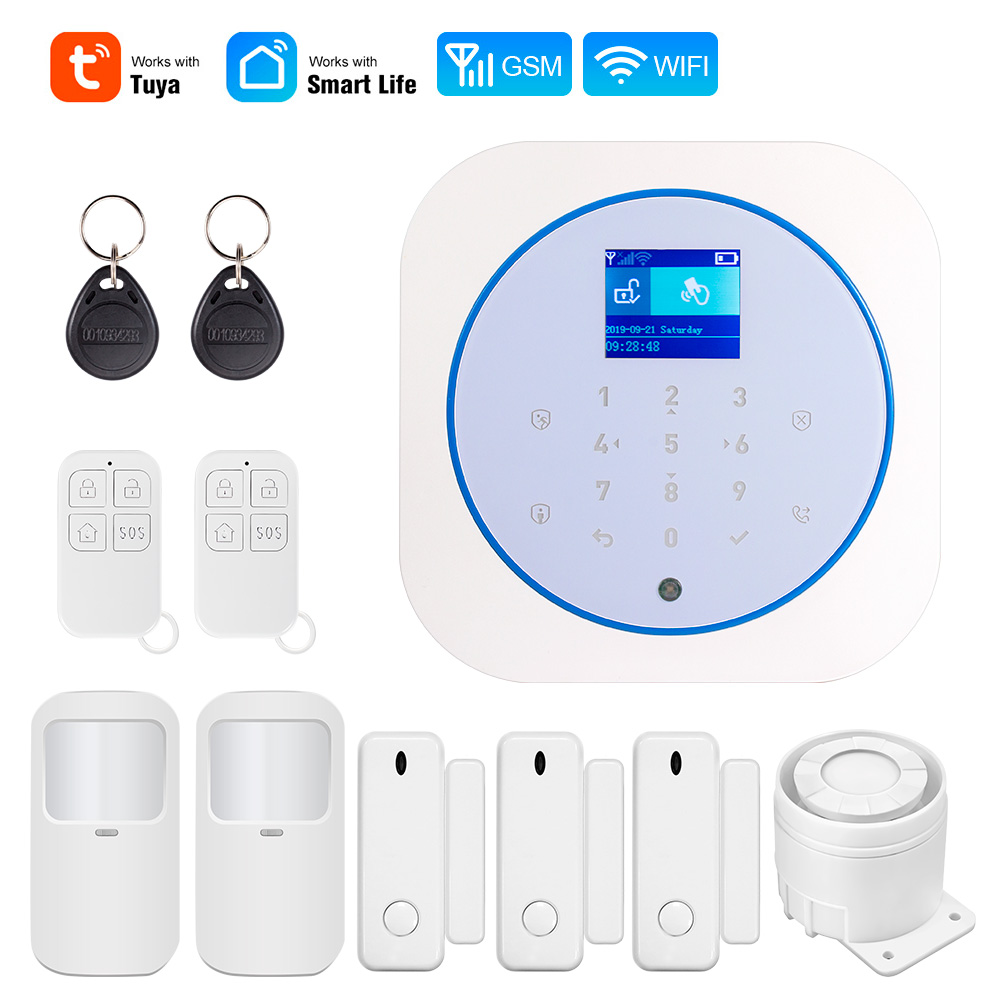 Smart Home Automation Diy - KERUI G12 ホームセキュリティ警報システム GSM 接続モバイルワイヤレス盗難警報キットモーションセンサーサイレン TUYA