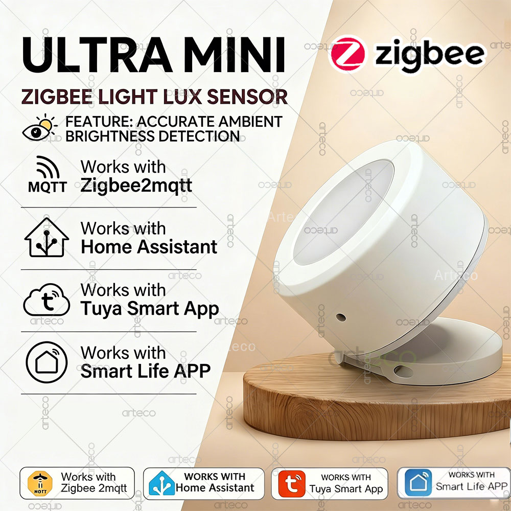 超ミニ Zigbee 光センサー照度検出器ルクス輝度監視スマ - Home Automation Ideas のレビューと価格