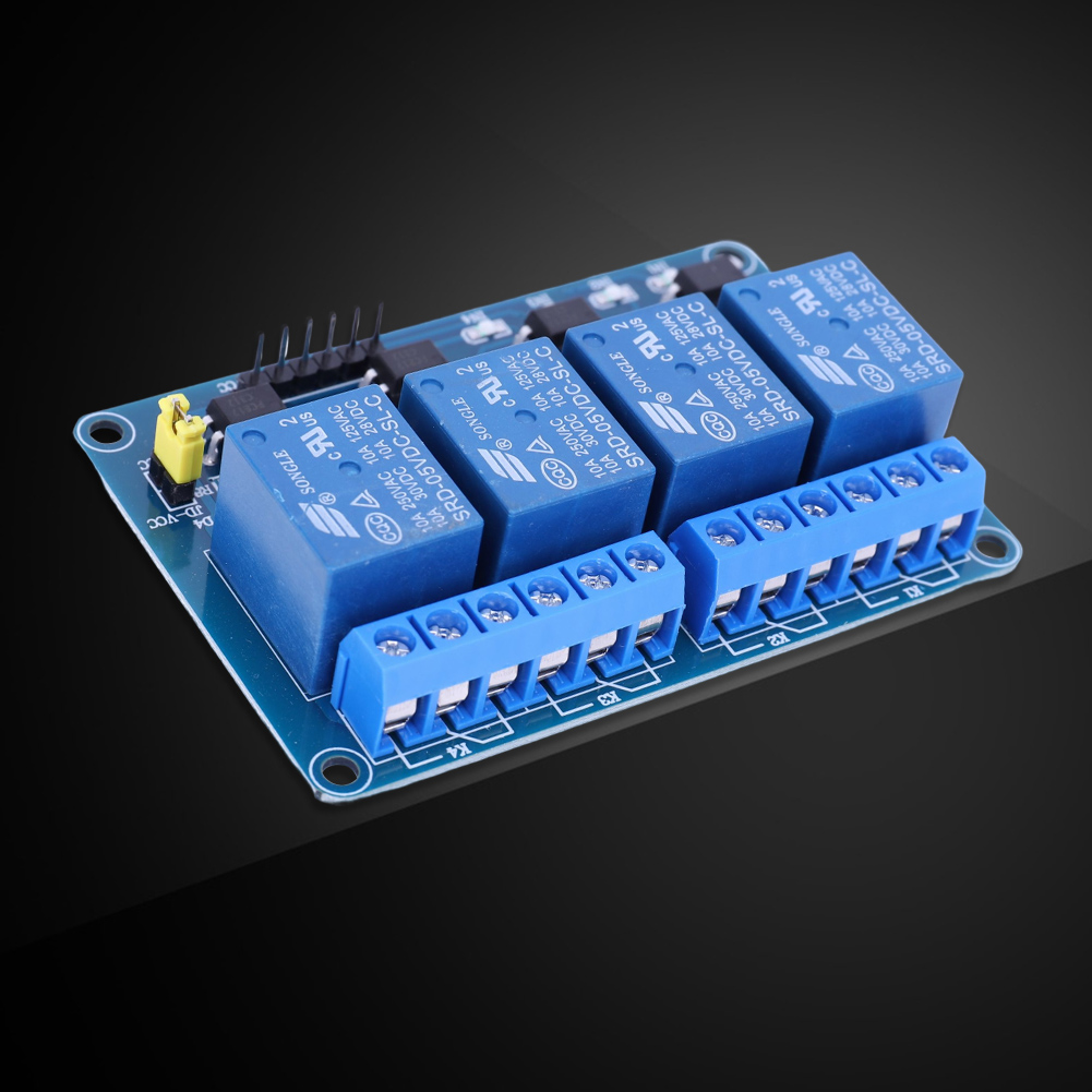5V 12V 4チャンネルリレーボード、オプトカプラリレー付 - Home Automation Arduino のレビューと価格