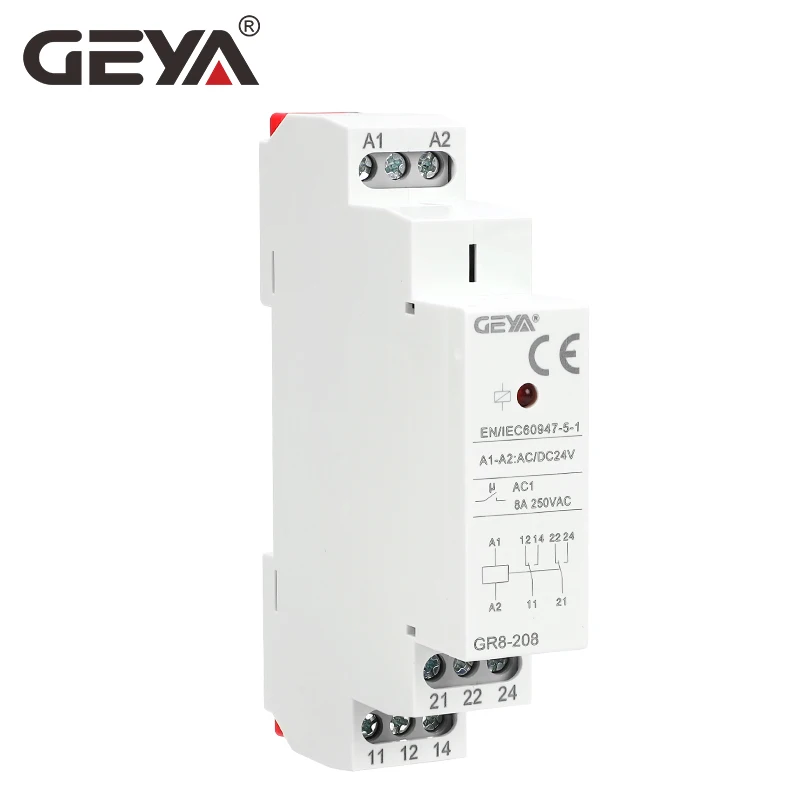 GEYA GR8-208 補助リレー中間スイッチ 8A 2S - Shelly Relay Module のレビューと価格
