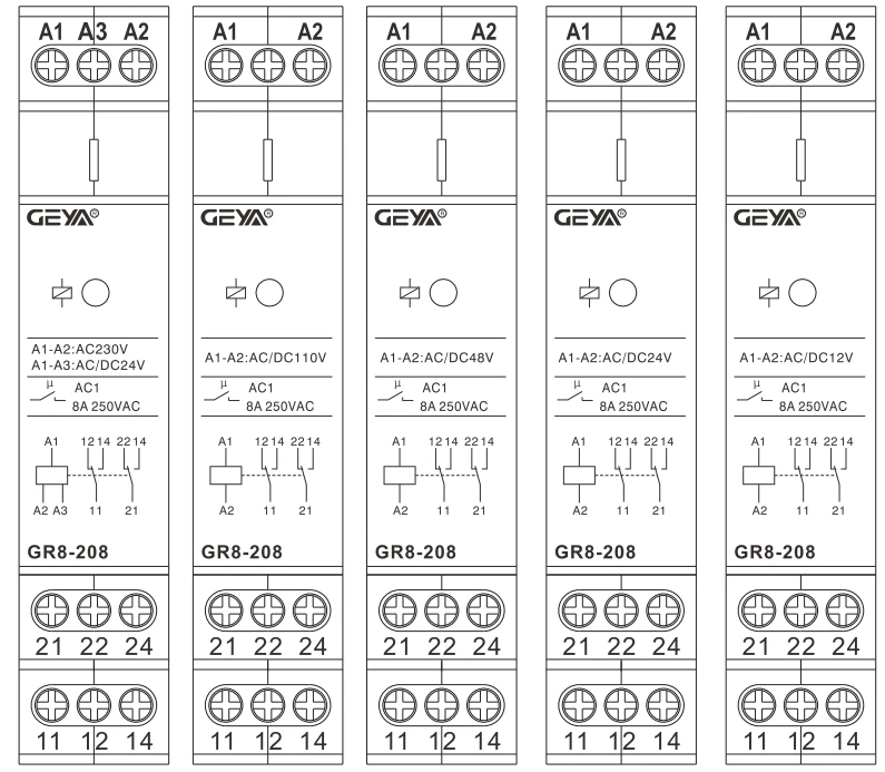 GEYA GR8-208 補助リレー中間スイッチ 8A 2S - Shelly Relay Module のレビューと価格