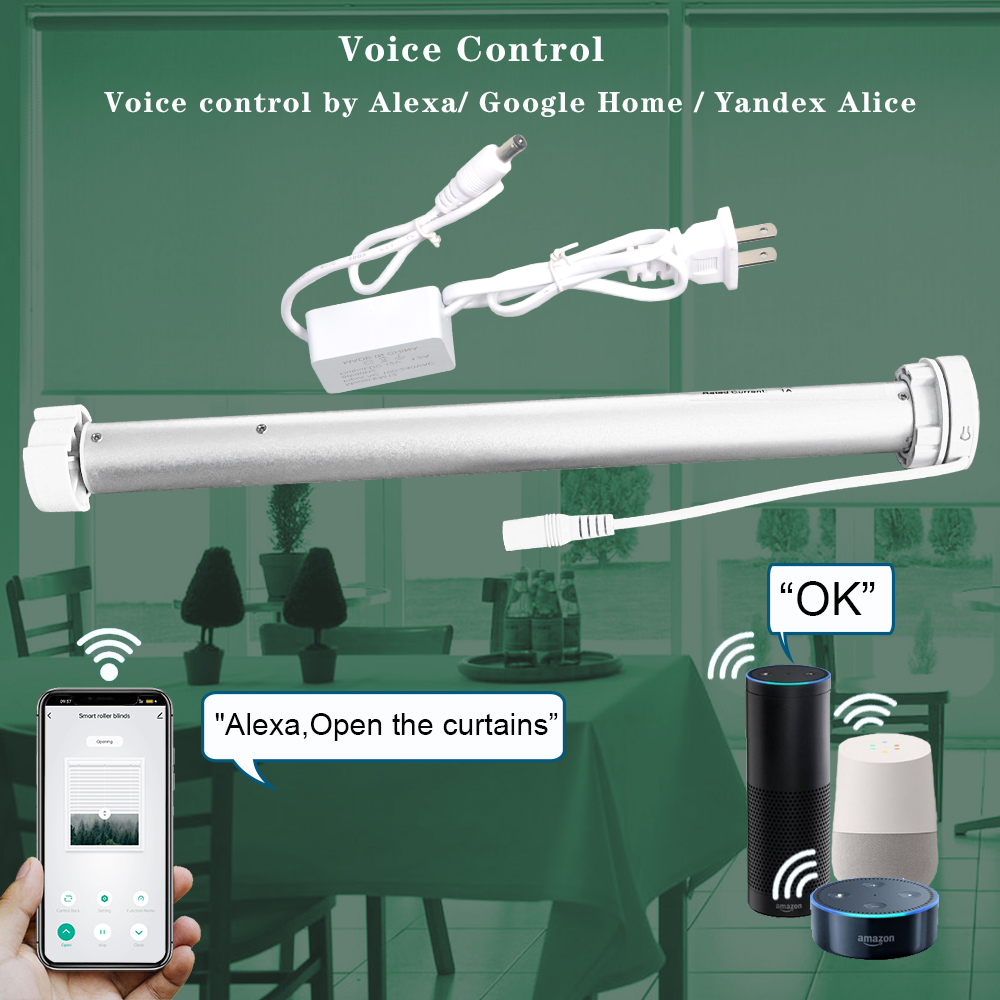 Tuya WiFiミニ電動ローラーブラインドモーター スマー - Home Automation Ideas のレビューと価格