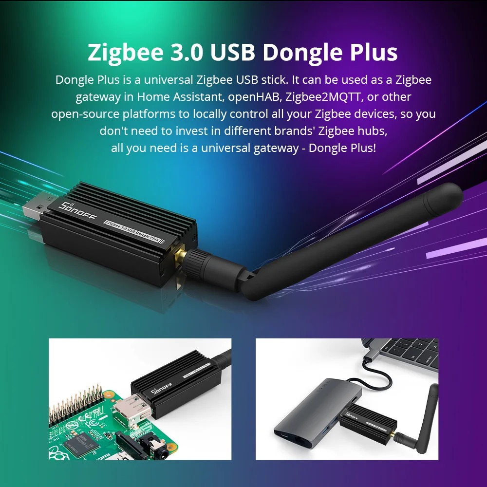 Sonoff Zigbee 3.0 USBドングルプラス Z - Zigbee Coordinator Stick のレビューと価格