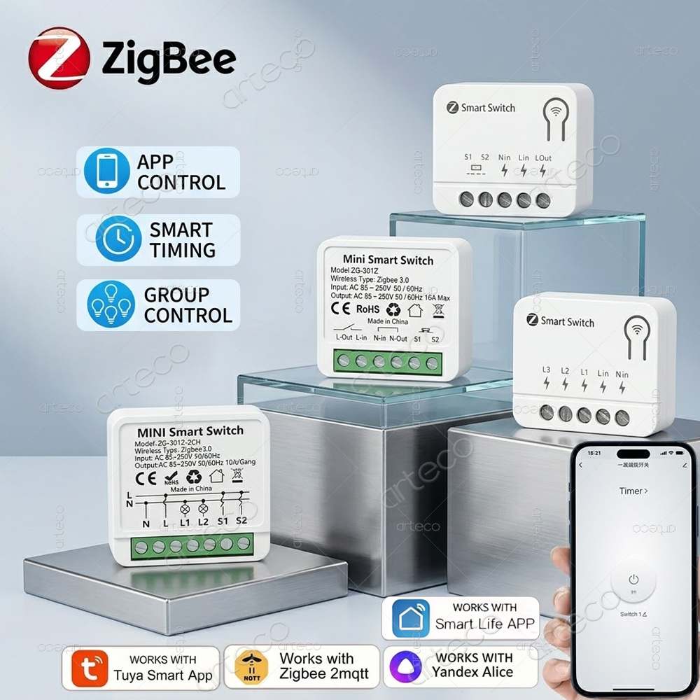 Tuya Zigbee ミニ DIY スマート スイッチ モ - Smart Home Automation Diy のレビューと価格