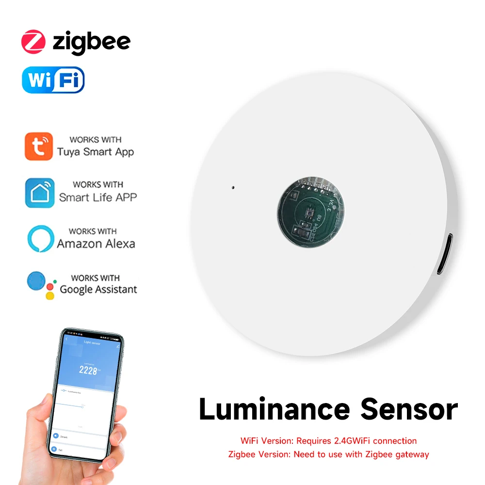 Tuya WiFi/ZigBee 光センサー 輝度センサー  - Home Automation Ideas のレビューと価格