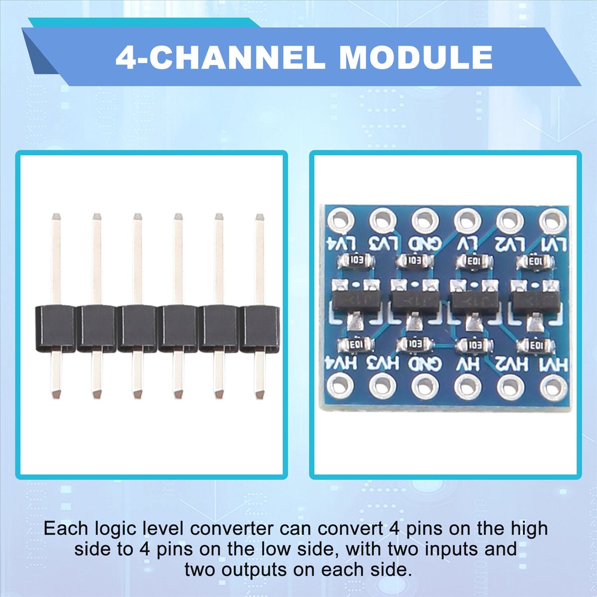 AT42 10個入り 4チャンネル IIC ロジックレベルコ - Level Shifter 3.3V のレビューと価格