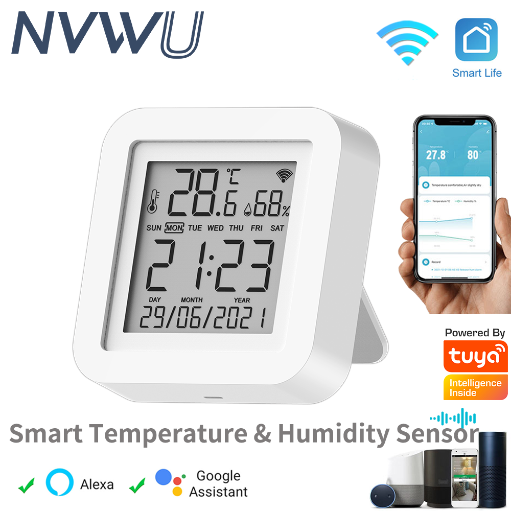 Tuya-温度および湿度センサー,スマートホームオートメーシ - Home Automation Ideas のレビューと価格