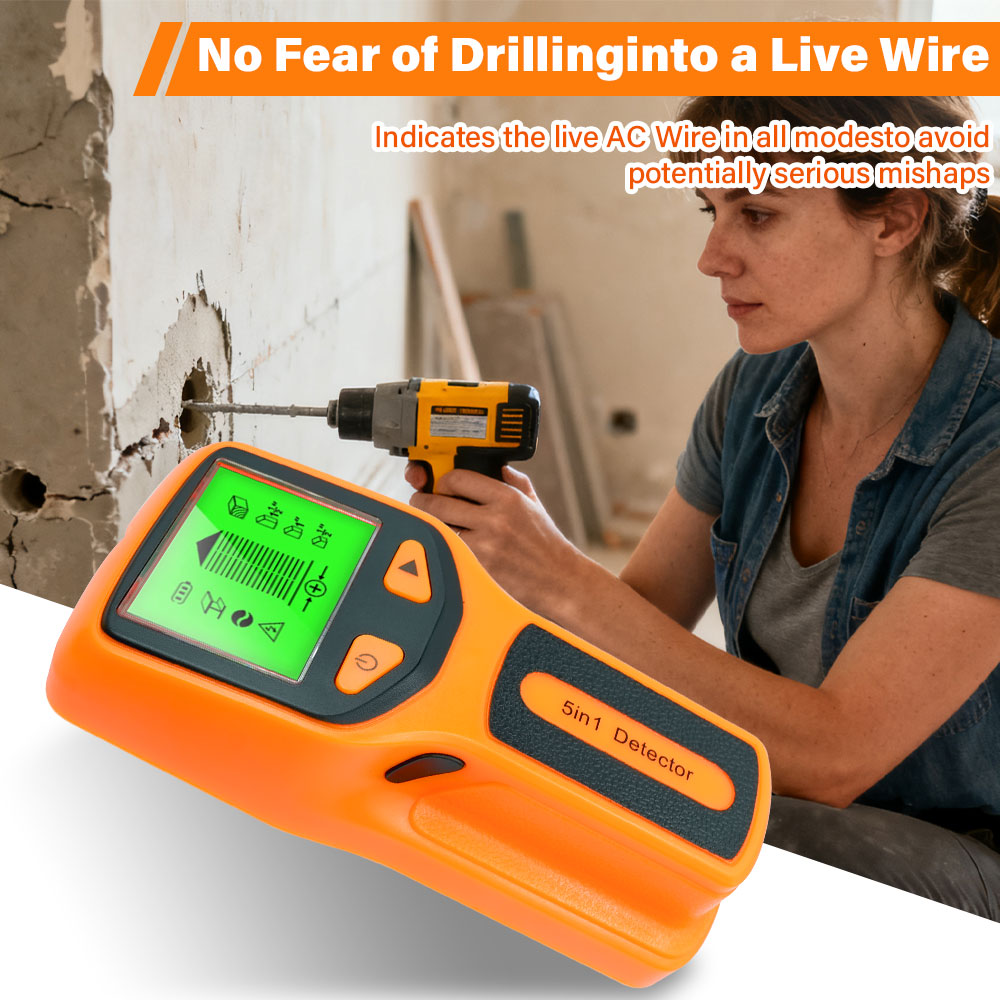 壁スタッド探知機 5 in 1 ハンドヘルドデジタル木材スキ - Water Leak Detector Wired のレビューと価格