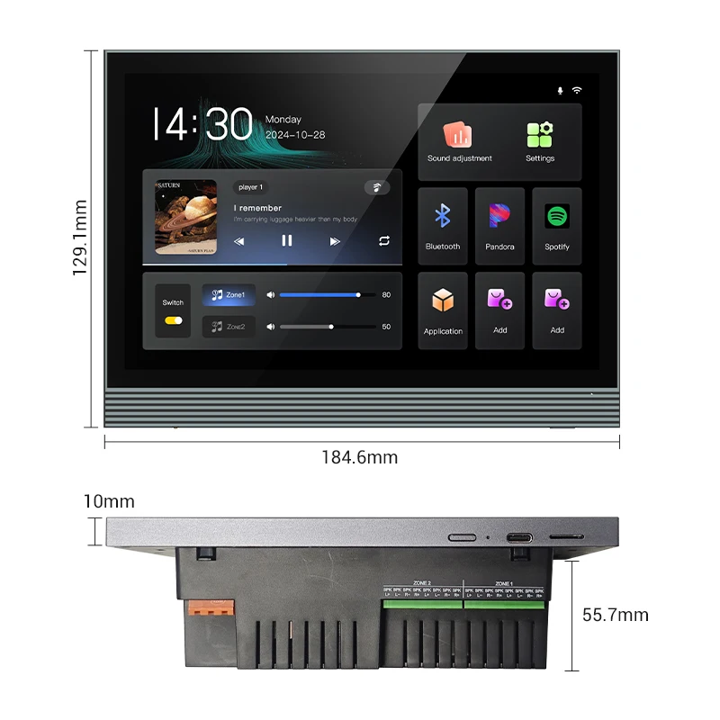 新デザイン7インチスマートホームスピーカーウォールアンプWi - Home Automation System Design のレビューと価格