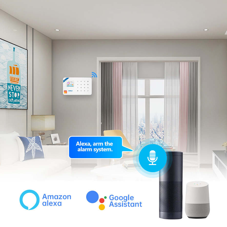 KERUI セキュリティ警報システムキット W184 4G  - Smart Home Automation Diy のレビューと価格