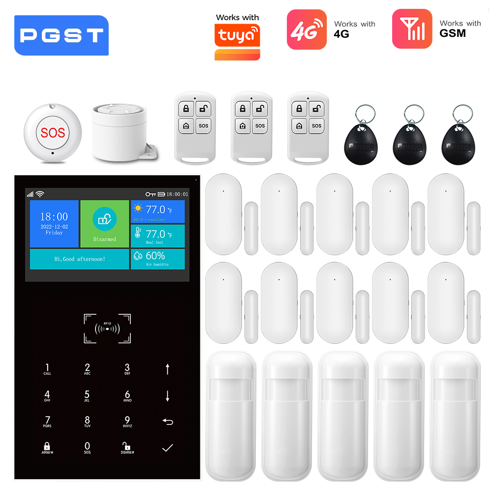 4G GSM WiFiアラームシステム、Tuyaスマートホー - Smart Home Automation Diy のレビューと価格